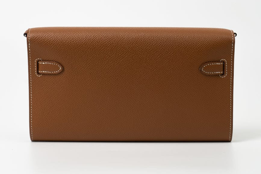 Hermes Handbag Kelly To Go Veau Epsom Leather Palladium Plated 2020 Y - Redeluxe