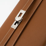 Hermes Handbag Kelly To Go Veau Epsom Leather Palladium Plated 2020 Y - Redeluxe