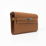 Hermes Handbag Kelly To Go Veau Epsom Leather Palladium Plated 2020 Y - Redeluxe