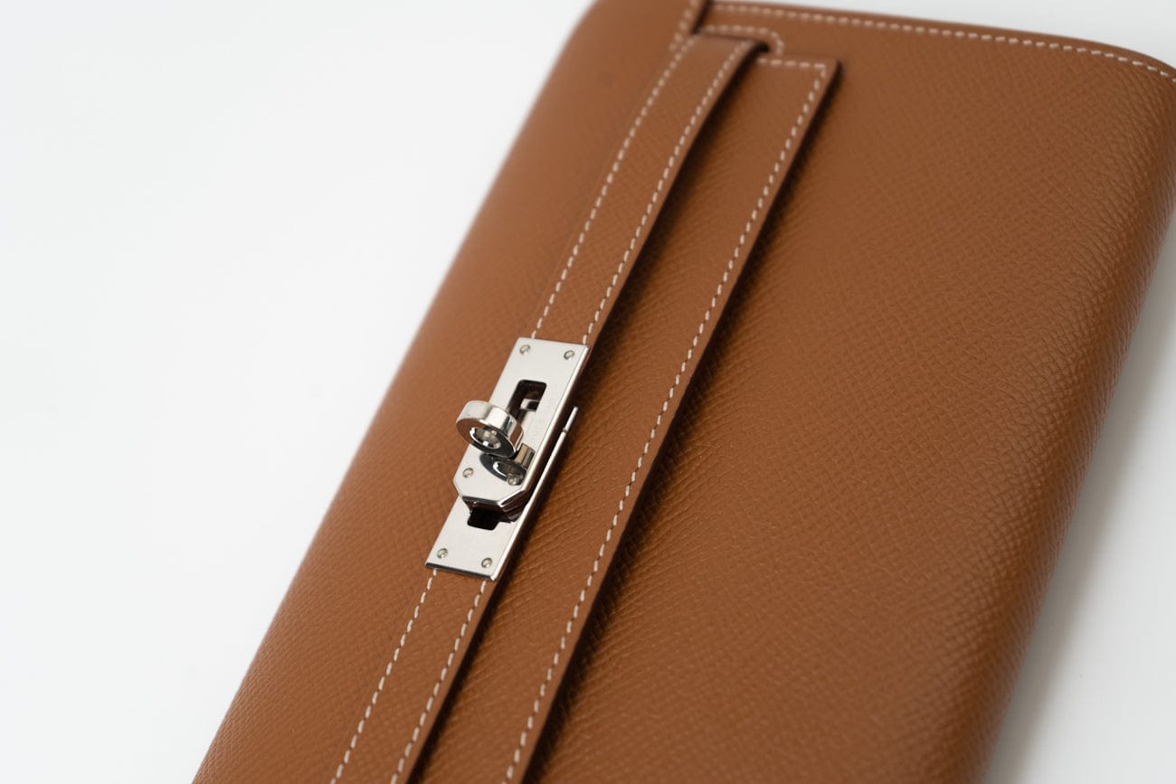 Hermes Handbag Kelly To Go Veau Epsom Leather Palladium Plated 2020 Y - Redeluxe