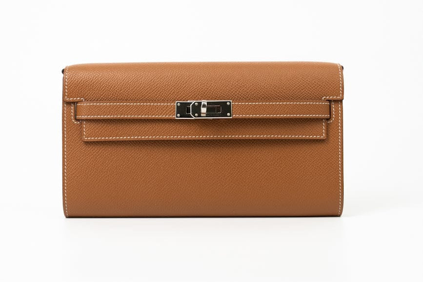 Hermes Handbag Kelly To Go Veau Epsom Leather Palladium Plated 2020 Y - Redeluxe