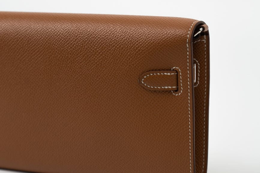 Hermes Handbag Kelly To Go Veau Epsom Leather Palladium Plated 2020 Y - Redeluxe