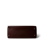Hermes Handbag Maroon Kelly 28 Maroon Box Calfskin Gold Plated B Square Stamp - Redeluxe