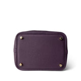 Hermes Handbag Purple Picotin 18 Taurillon Maurice in Cassis - Redeluxe