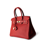 Hermes Handbag Red / Birkin Hermes Birkin 30 Rouge Casaque (red) Togo Leather Gold Plated Hardware - Redeluxe