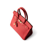 Hermes Handbag Red / Birkin Hermes Birkin 30 Rouge Casaque (red) Togo Leather Gold Plated Hardware - Redeluxe
