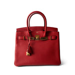 Hermes Handbag Red / Birkin Hermes Birkin 30 Rouge Casaque (red) Togo Leather Gold Plated Hardware - Redeluxe