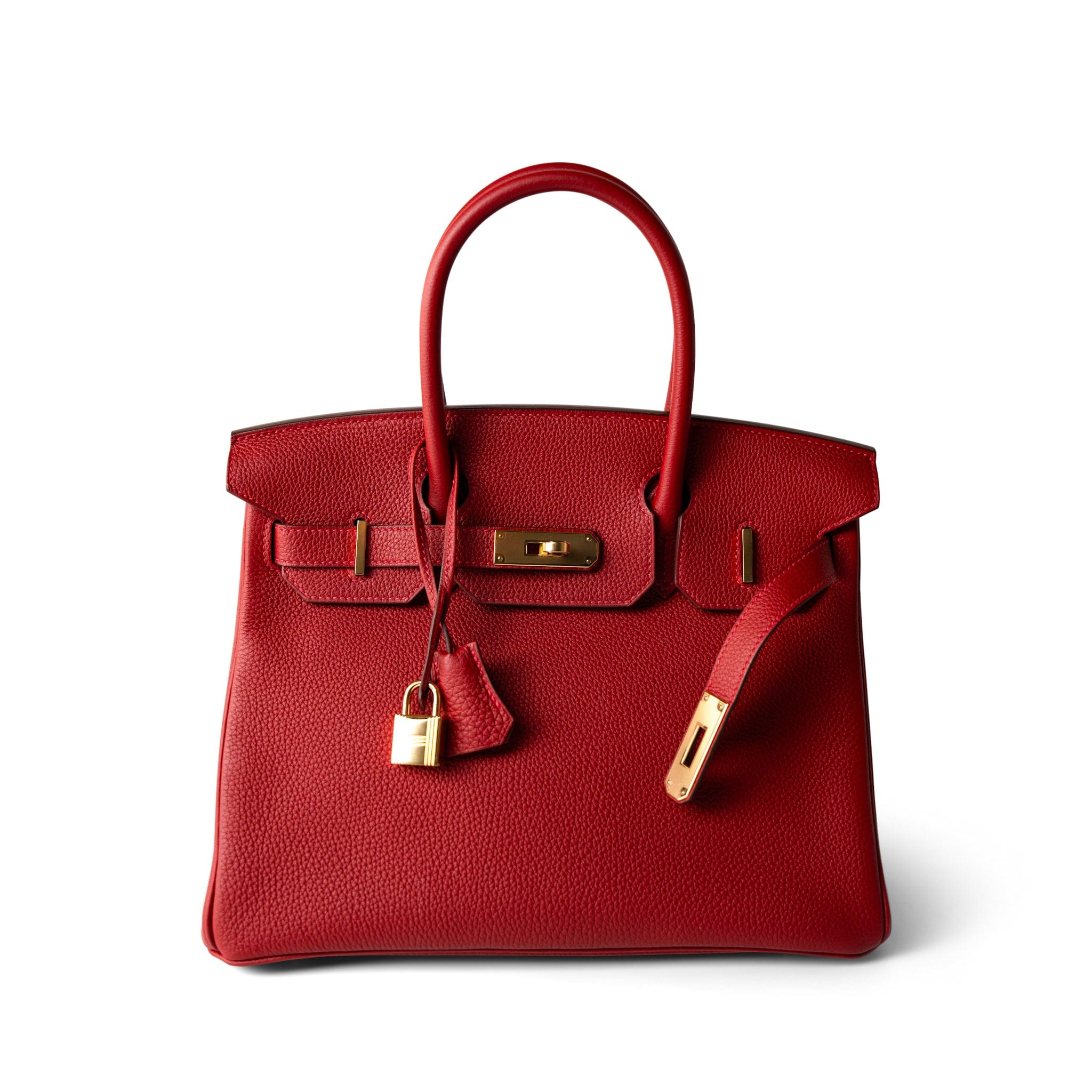 Hermes Handbag Red / Birkin Hermes Birkin 30 Rouge Casaque (red) Togo Leather Gold Plated Hardware - Redeluxe
