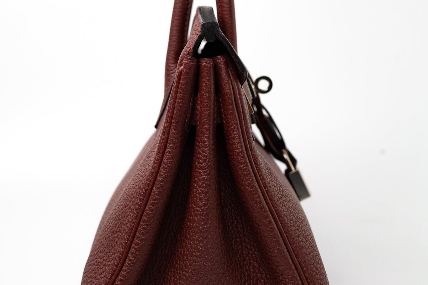 Hermes Handbag Red Hermès Birkin 25 Rouge Hermès Veau Togo Leather Palladium Plated Year 2020 Y - Redeluxe