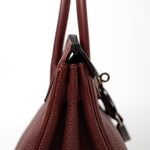 Hermes Handbag Red Hermès Birkin 25 Rouge Hermès Veau Togo Leather Palladium Plated Year 2020 Y - Redeluxe
