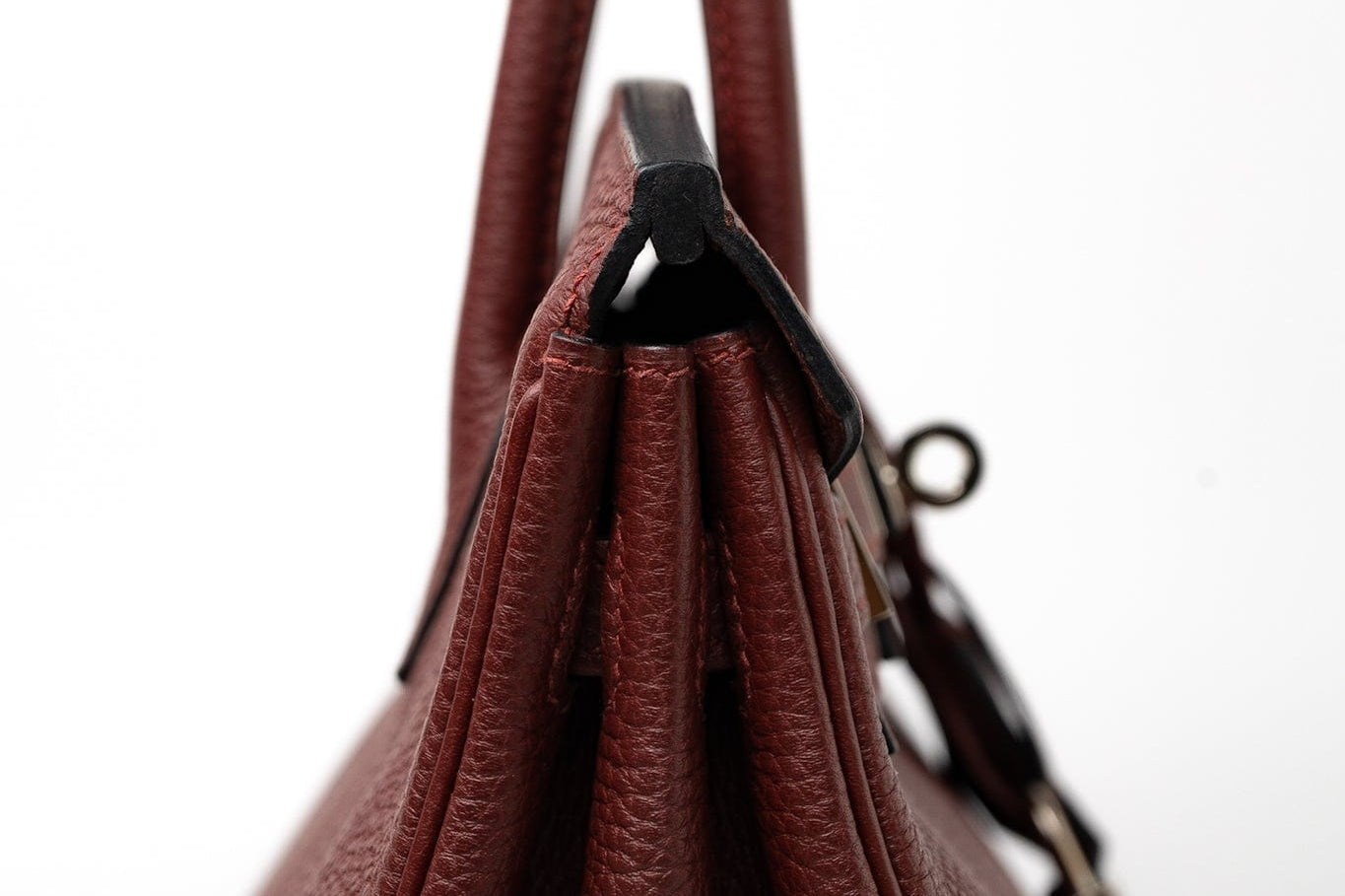 Hermes Handbag Red Hermès Birkin 25 Rouge Hermès Veau Togo Leather Palladium Plated Year 2020 Y - Redeluxe