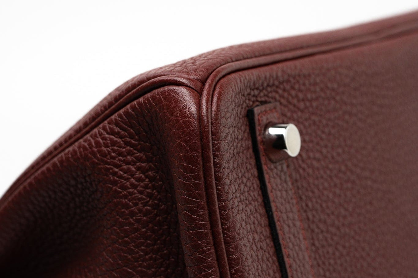 Hermes Handbag Red Hermès Birkin 25 Rouge Hermès Veau Togo Leather Palladium Plated Year 2020 Y - Redeluxe
