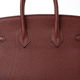 Hermes Handbag Red Hermès Birkin 25 Rouge Hermès Veau Togo Leather Palladium Plated Year 2020 Y - Redeluxe