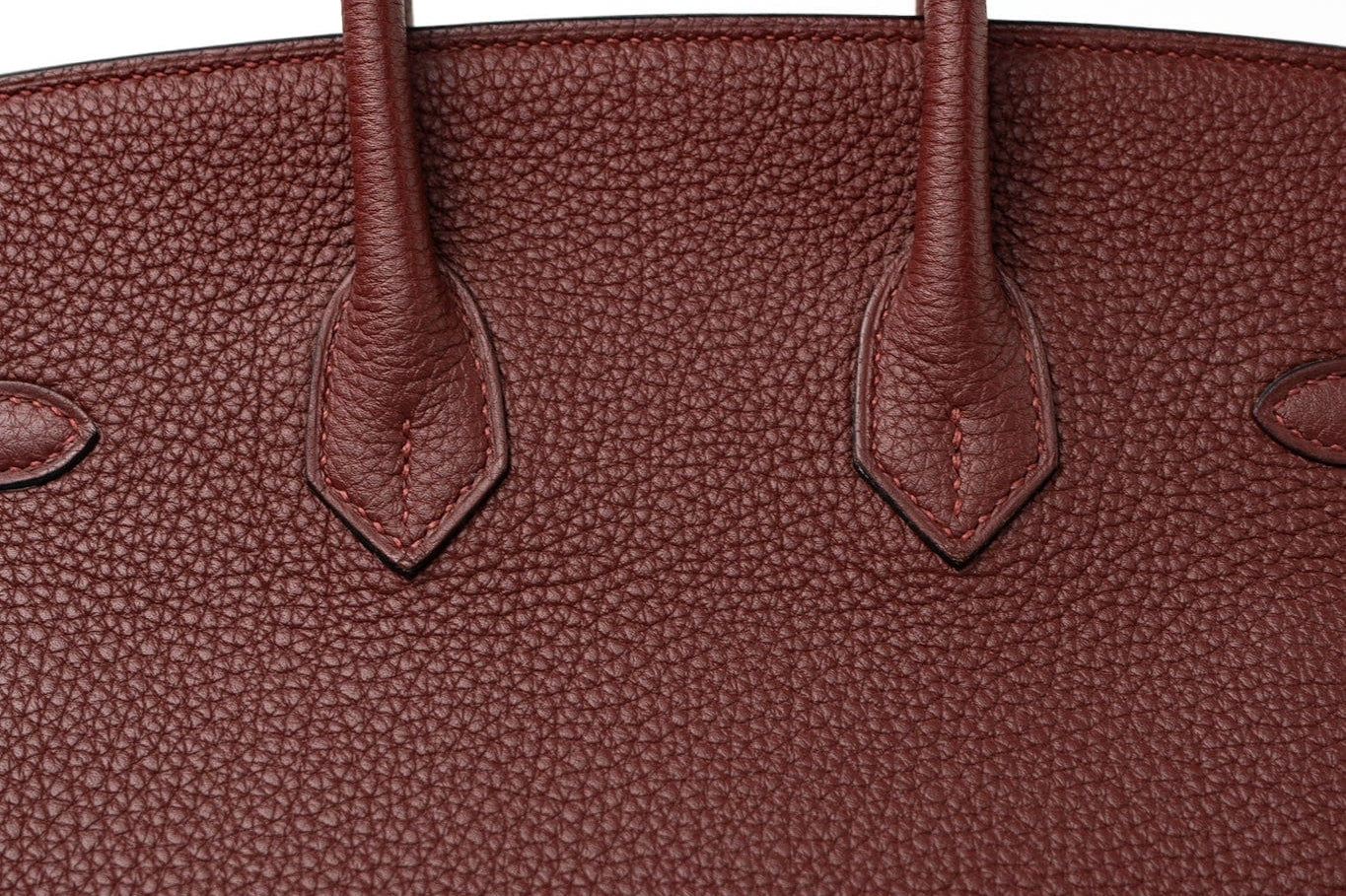 Hermes Handbag Red Hermès Birkin 25 Rouge Hermès Veau Togo Leather Palladium Plated Year 2020 Y - Redeluxe