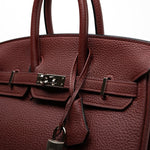 Hermes Handbag Red Hermès Birkin 25 Rouge Hermès Veau Togo Leather Palladium Plated Year 2020 Y - Redeluxe