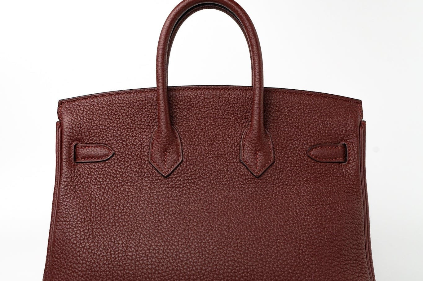 Hermes Handbag Red Hermès Birkin 25 Rouge Hermès Veau Togo Leather Palladium Plated Year 2020 Y - Redeluxe