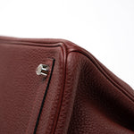 Hermes Handbag Red Hermès Birkin 25 Rouge Hermès Veau Togo Leather Palladium Plated Year 2020 Y - Redeluxe