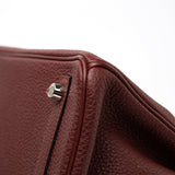 Hermes Handbag Red Hermès Birkin 25 Rouge Hermès Veau Togo Leather Palladium Plated Year 2020 Y - Redeluxe