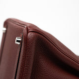 Hermes Handbag Red Hermès Birkin 25 Rouge Hermès Veau Togo Leather Palladium Plated Year 2020 Y - Redeluxe
