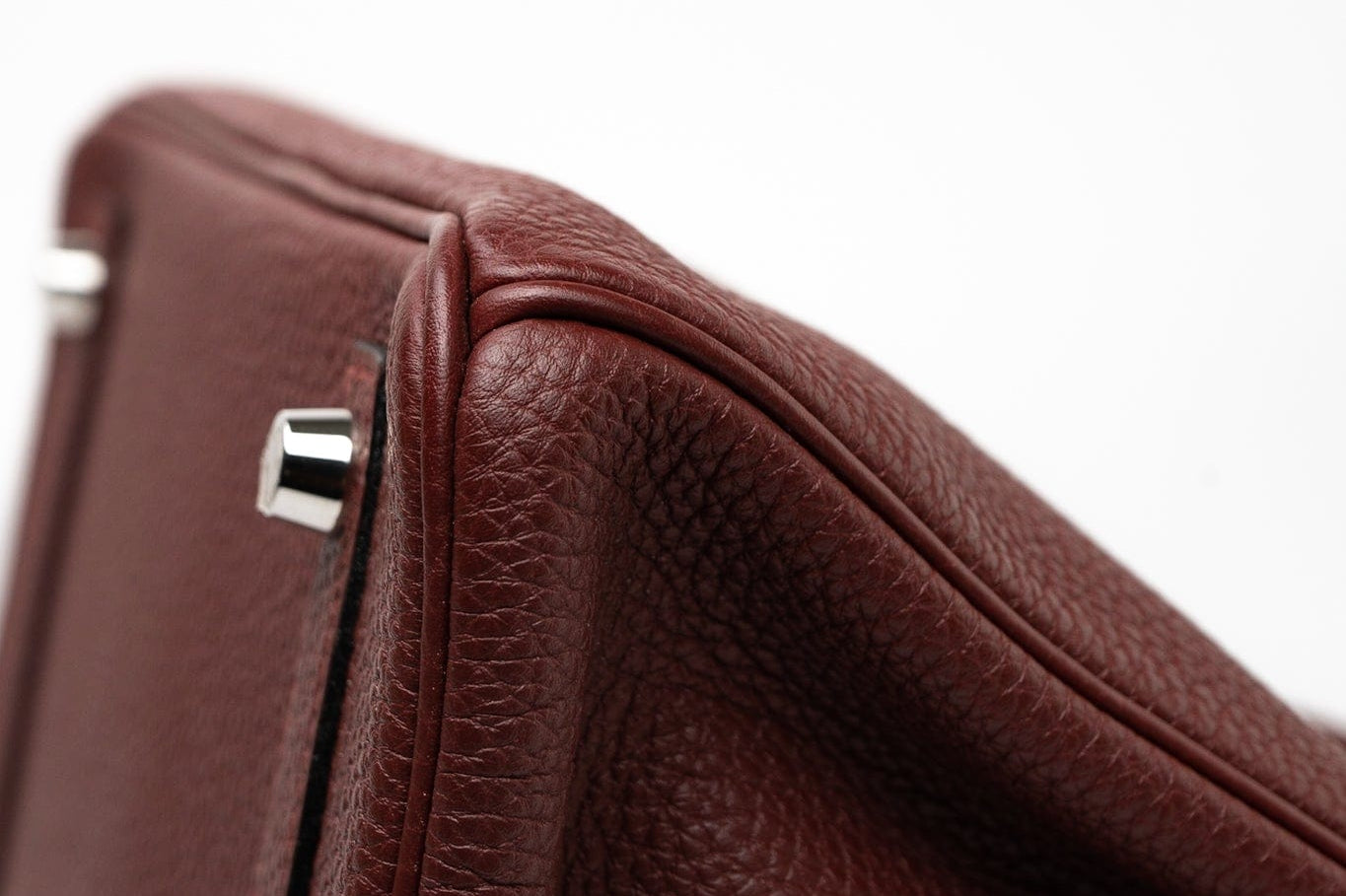 Hermes Handbag Red Hermès Birkin 25 Rouge Hermès Veau Togo Leather Palladium Plated Year 2020 Y - Redeluxe