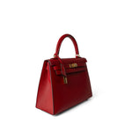 Hermes Handbag Red / Kelly Kelly Sellier 25 Rouge Casaque Epsom Gold Plated A Stamp - Redeluxe