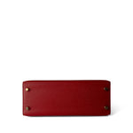 Hermes Handbag Red / Kelly Kelly Sellier 25 Rouge Casaque Epsom Gold Plated A Stamp - Redeluxe