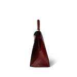 Hermes Handbag Red Kelly Sellier 28 Rouge Box Calfskin Gold Plated (W) Stamp - Redeluxe