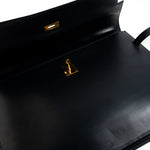 Hermes Handbag Vintage Hermes Kelly 38 Depeches Dark Navy Briefcase - Redeluxe