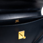 Hermes Handbag Vintage Hermes Kelly 38 Depeches Dark Navy Briefcase - Redeluxe