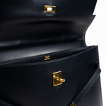 Hermes Handbag Vintage Hermes Kelly 38 Depeches Dark Navy Briefcase - Redeluxe