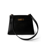 Hermes Handbag Vintage Mini Kelly 20 Black Box Calfskin Gold Plated - Redeluxe