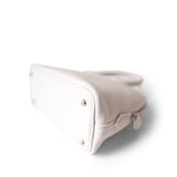 Hermes Handbag White Bolide Mini New White Evercolor Palladium Hardware B Stamp - Redeluxe