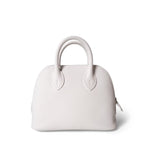 Hermes Handbag White Bolide Mini New White Evercolor Palladium Hardware B Stamp - Redeluxe