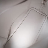 Hermes Handbag White Bolide Mini New White Evercolor Palladium Hardware B Stamp - Redeluxe