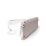 Hermes Handbag White Bolide Mini New White Evercolor Palladium Hardware B Stamp - Redeluxe