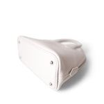 Hermes Handbag White Bolide Mini New White Evercolor Palladium Hardware B Stamp - Redeluxe
