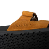 Hermes Sandals Black Chypre Sandals Black Naturel Gold Suede (Size 36) - Redeluxe