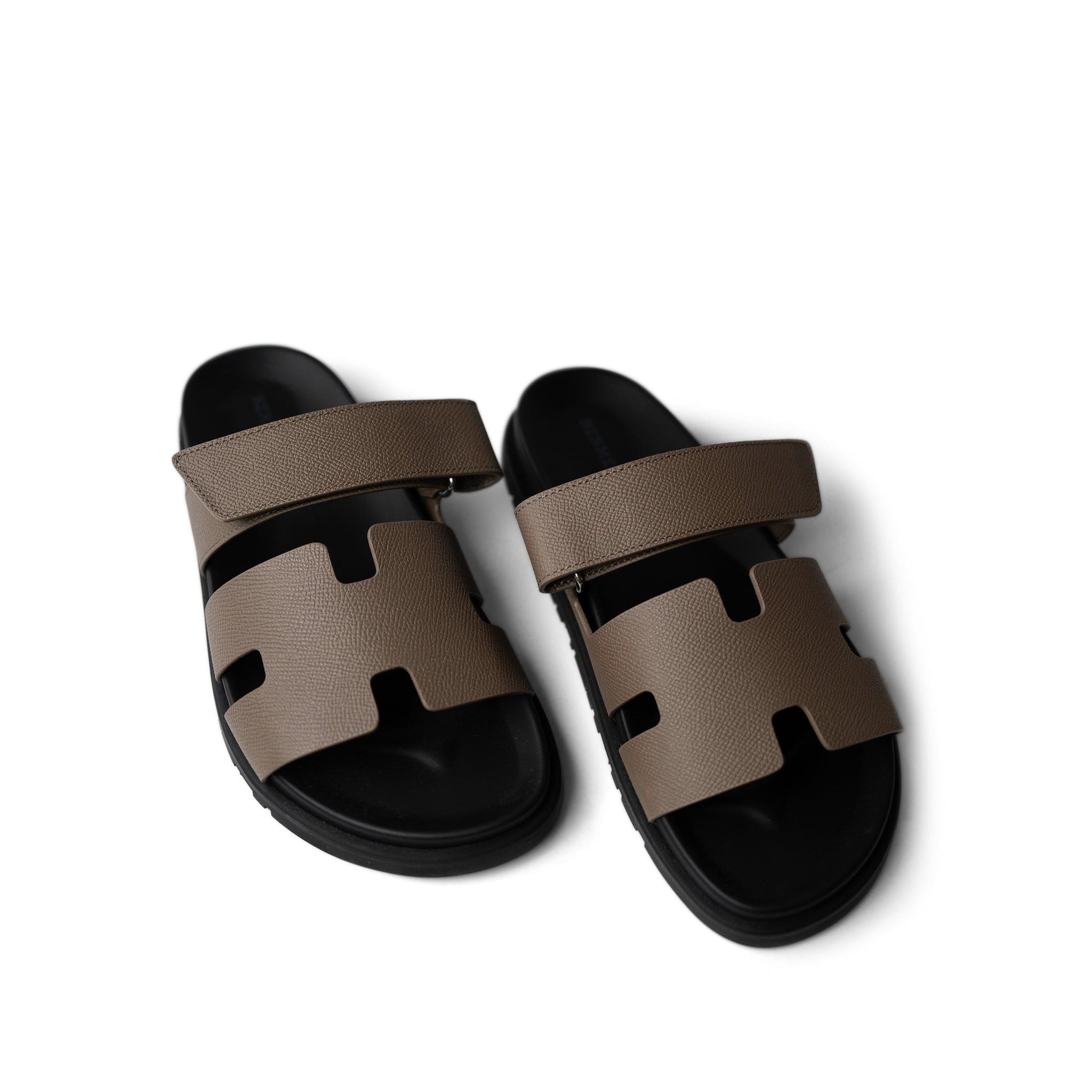 Hermes Sandals Chypre Sandals Etoupe (Size 40 / 8 US) - Redeluxe