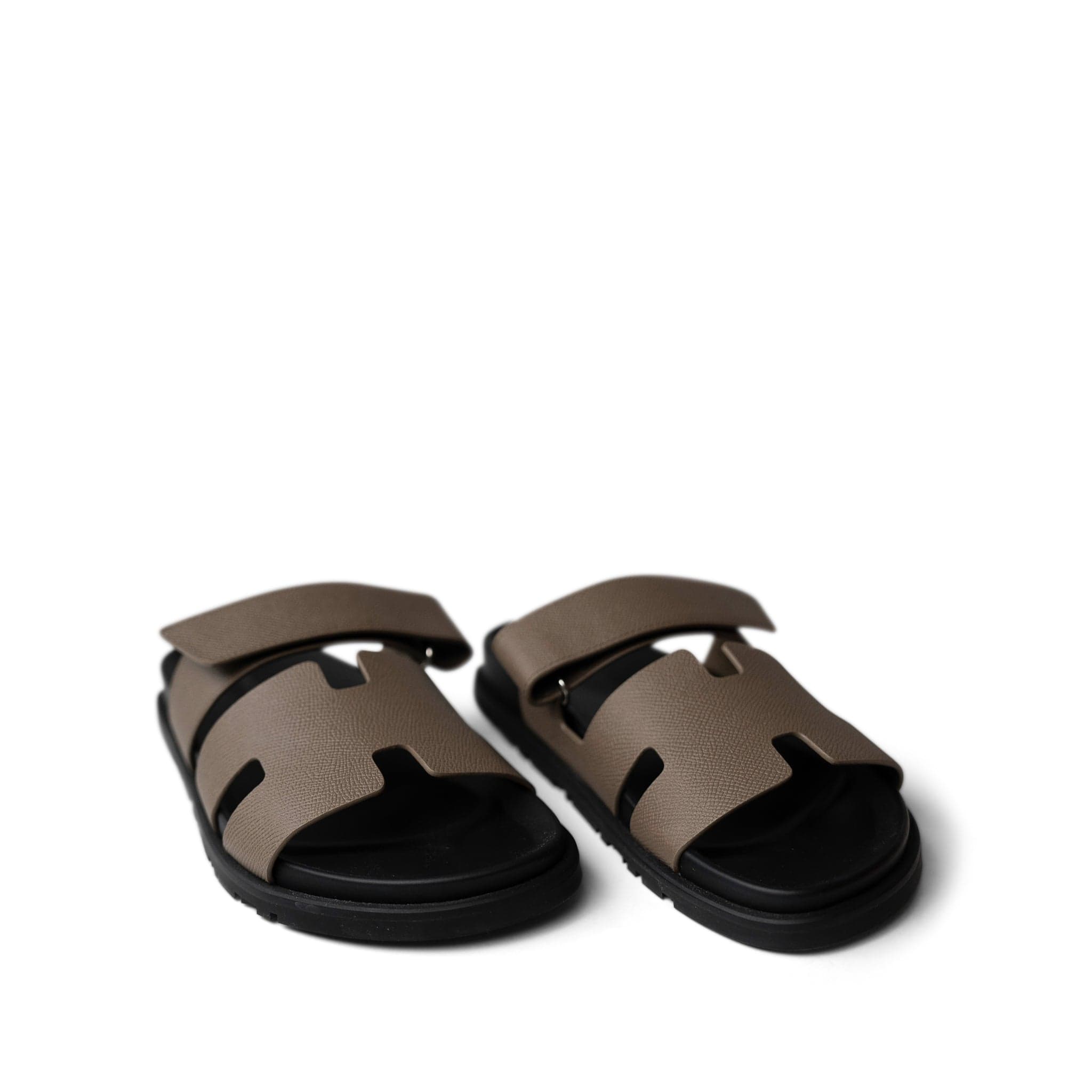 Hermes Sandals Chypre Sandals Etoupe (Size 40 / 8 US) - Redeluxe