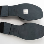 Hermes Sandals Hermès Box Calfskin Oran Sandals Black - Redeluxe