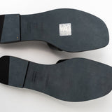 Hermes Sandals Hermès Box Calfskin Oran Sandals Black - Redeluxe