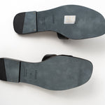 Hermes Sandals Hermès Box Calfskin Oran Sandals Black (Size 38) - Redeluxe
