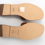 Hermes Sandals Hermès Box Calfskin Oran Sandals Gold - Redeluxe
