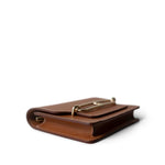 Hermes Wallet Brown Roulis Slim Wallet / Belt Bag Gold Evercolor Gold Plated B Stamp - Redeluxe