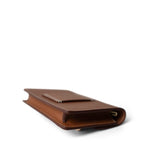 Hermes Wallet Brown Roulis Slim Wallet / Belt Bag Gold Evercolor Gold Plated B Stamp - Redeluxe