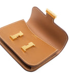 Hermes Wallet  Hermès Gold Veau Epsom Constance Slim Wallet - Redeluxe