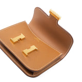 Hermes Wallet  Hermès Gold Veau Epsom Constance Slim Wallet - Redeluxe