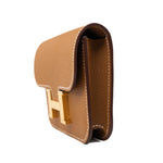Hermes Wallet  Hermès Gold Veau Epsom Constance Slim Wallet - Redeluxe