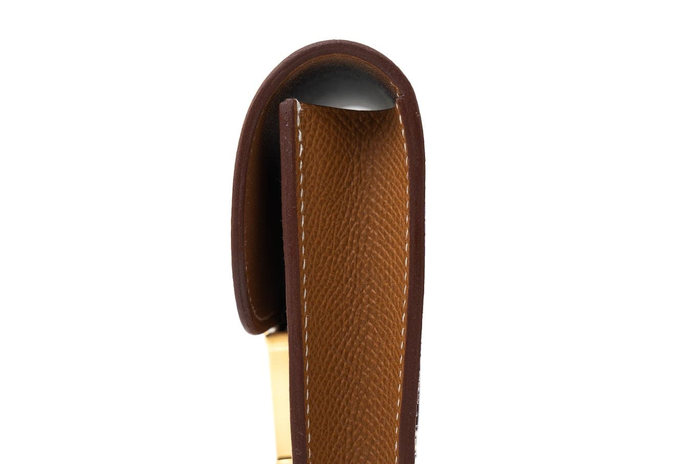 Hermes Wallet  Hermès Gold Veau Epsom Constance Slim Wallet - Redeluxe