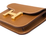 Hermes Wallet  Hermès Gold Veau Epsom Constance Slim Wallet - Redeluxe